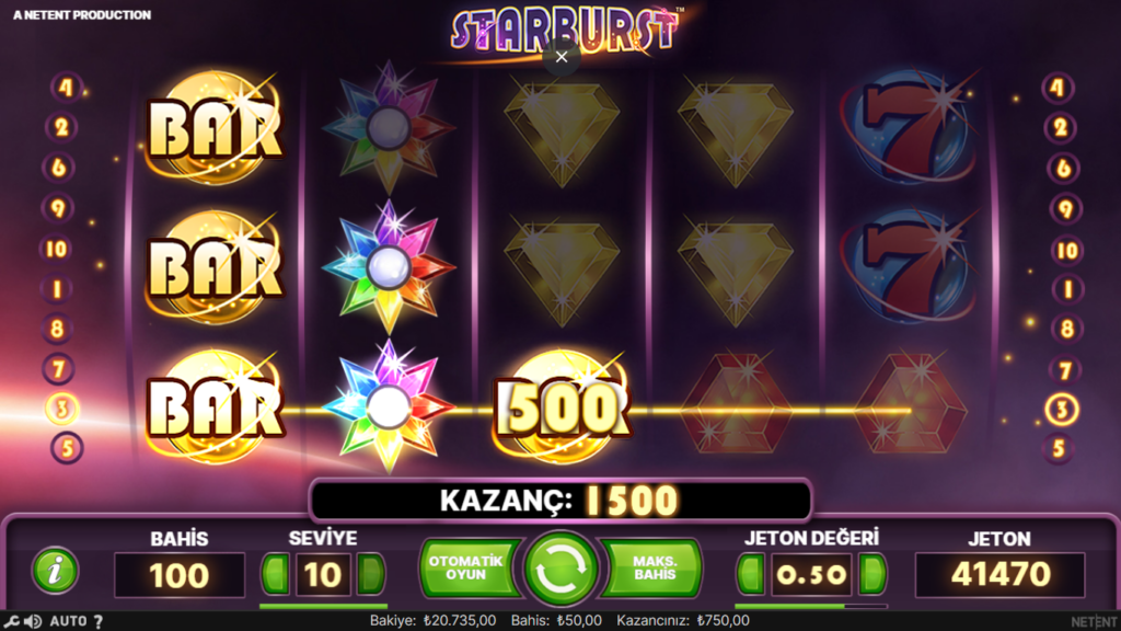 Starburst Gerçek Para İle Oyna