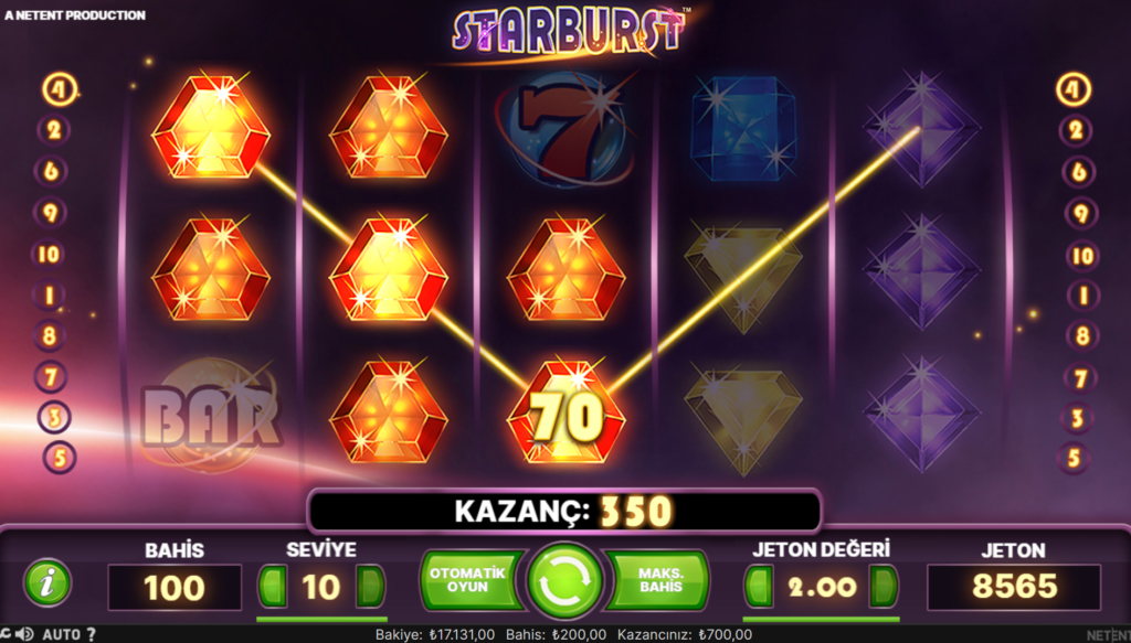 Starburst Casino Masa Oyunu Oyna