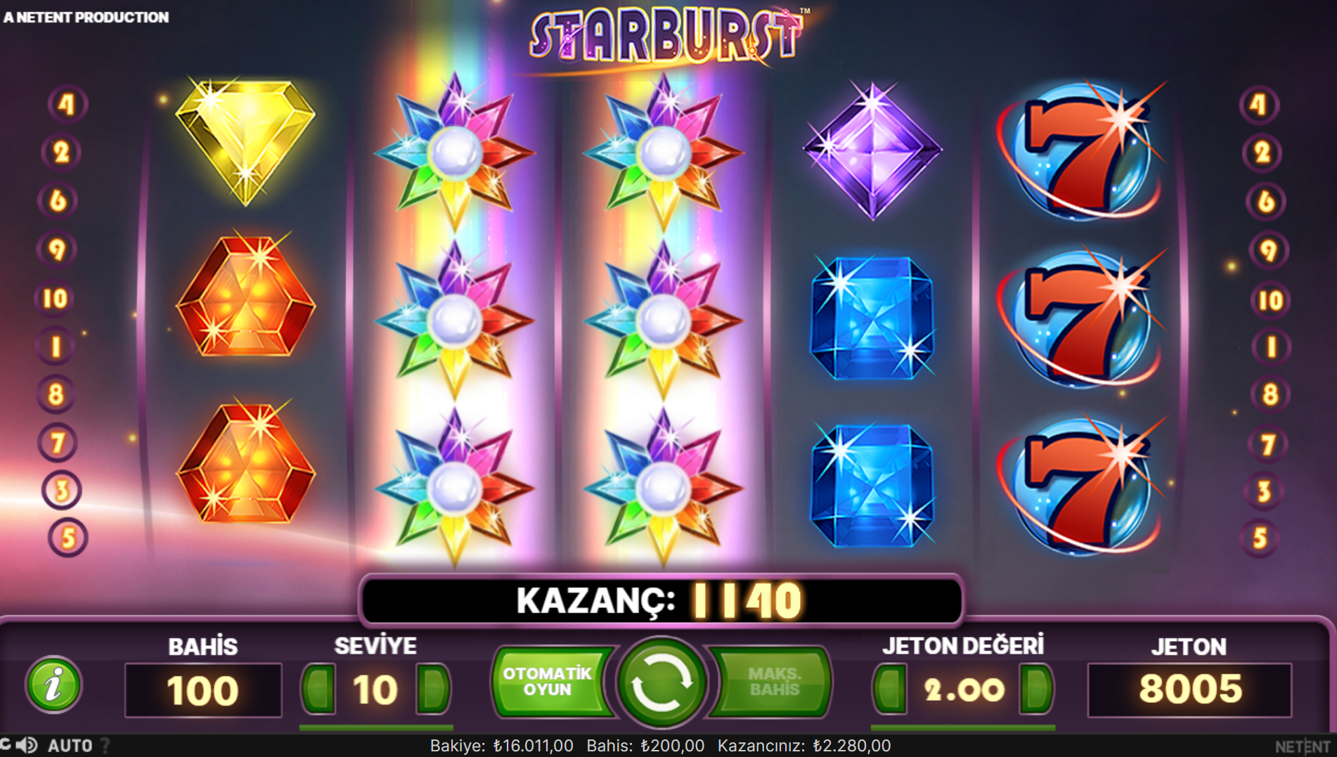 Starburst Tüyoları Nelerdir?