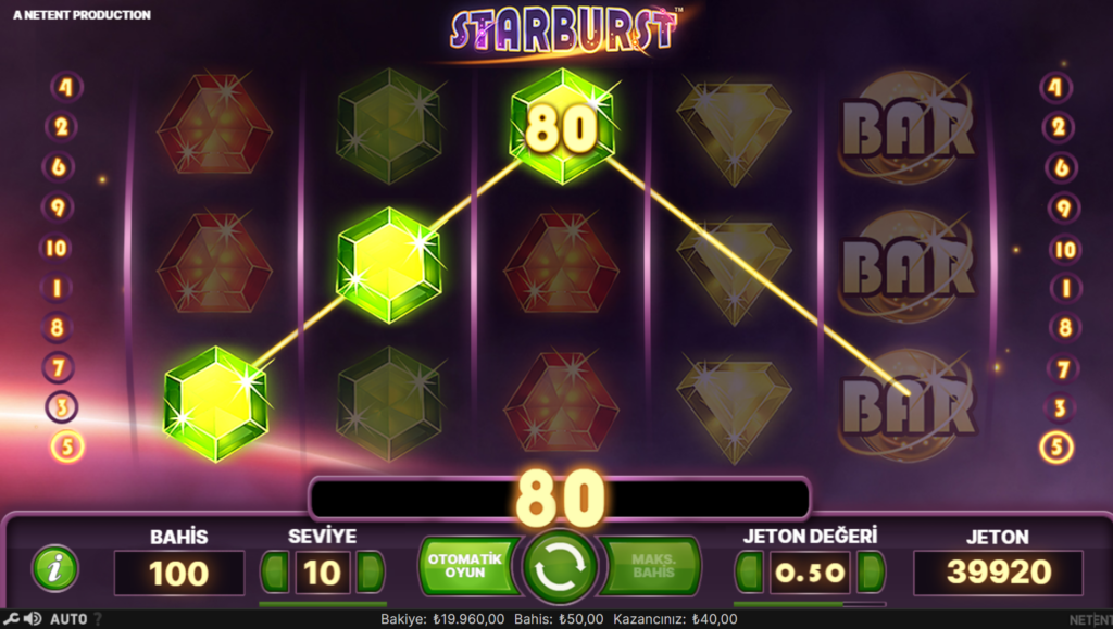 Starburst Özel Bonus