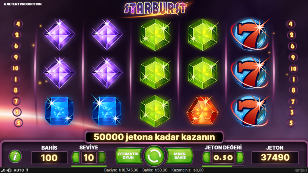 Starburst Sembol Kazanç Değerleri Nelerdir?