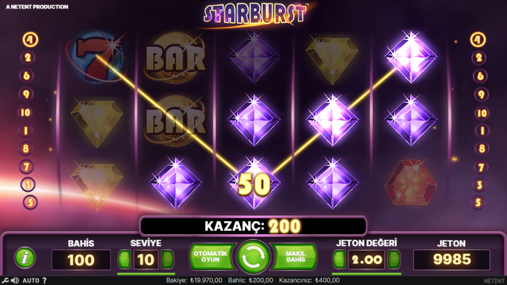 Starburst Slot Özellikleri Nelerdir?