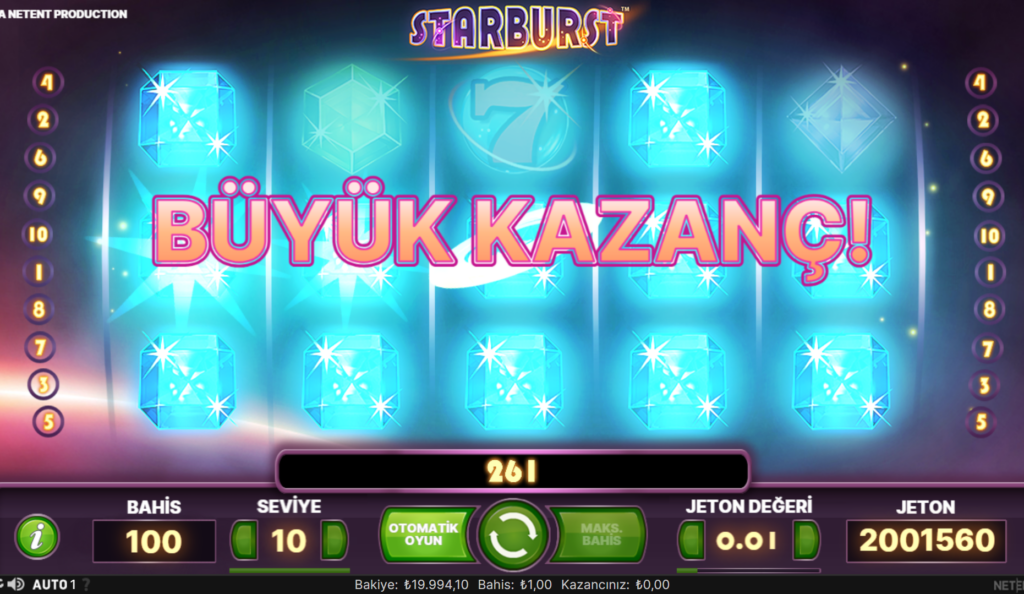 Starburst Slot Ücretsiz Spinler