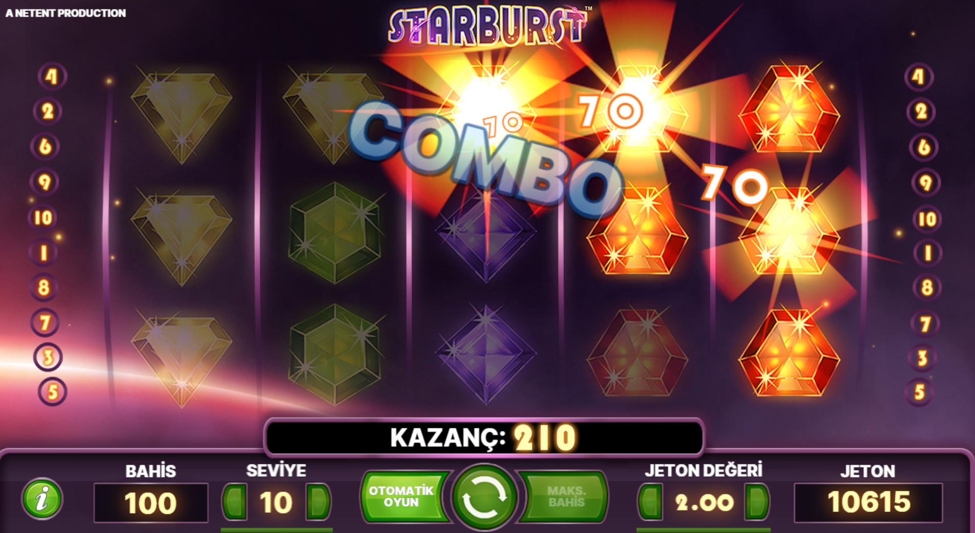 En Sevilen Casino Slot Oyunu Starburst İncelemesi