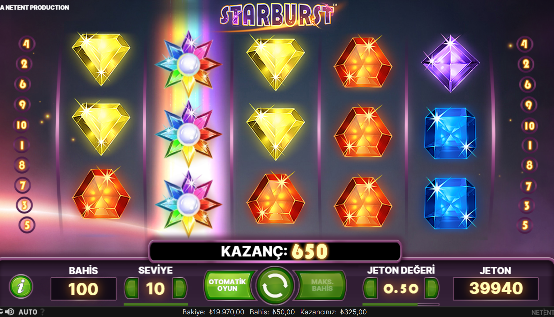 Online Starburst Slot Makinesi Oynanan Siteler