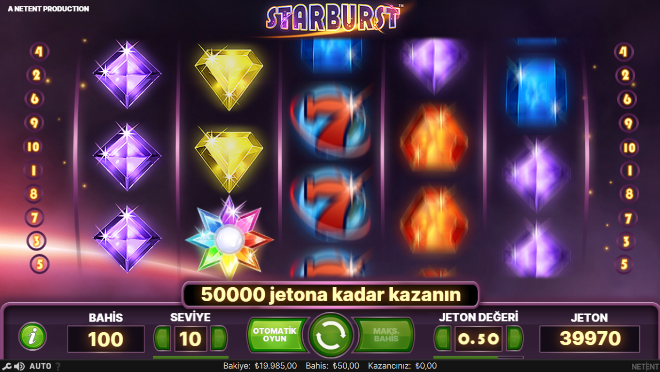 Starburst Gerçek Para İle Oyna