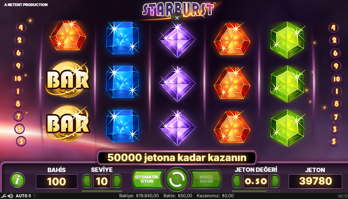 Starburst Slot Freebet Veriyor Mu?