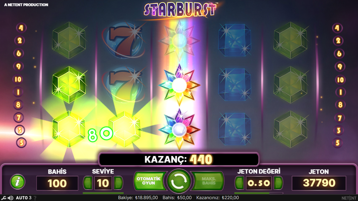 Starburst Slot Oyun Sembolleri Nelerdir?