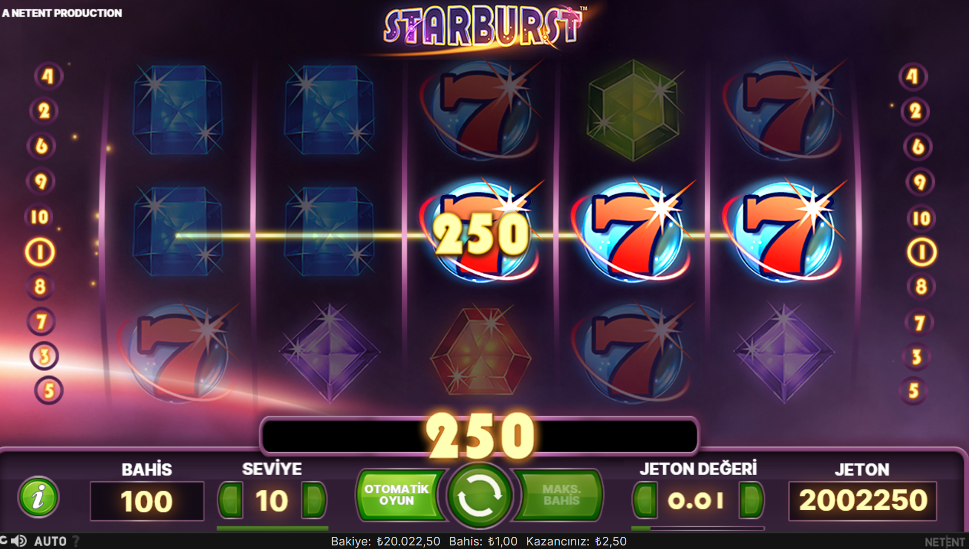 Starburst Slot Oyununda Multiplier Ne Demek?