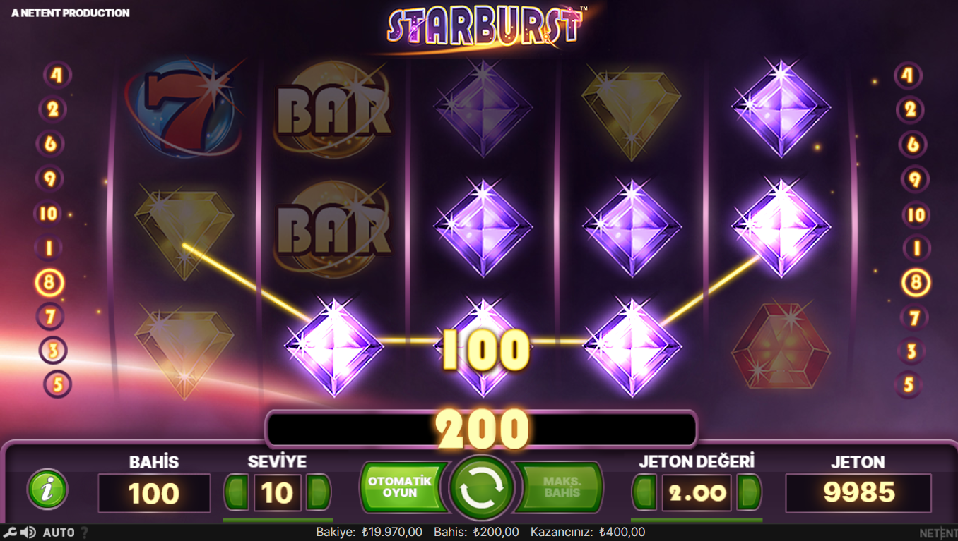 Starburst Slot Özellikleri Nelerdir?