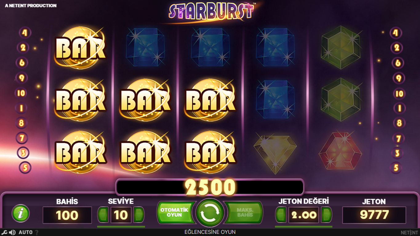 Starburst Slot Yüksek Bahisler Nasıl Gelir?