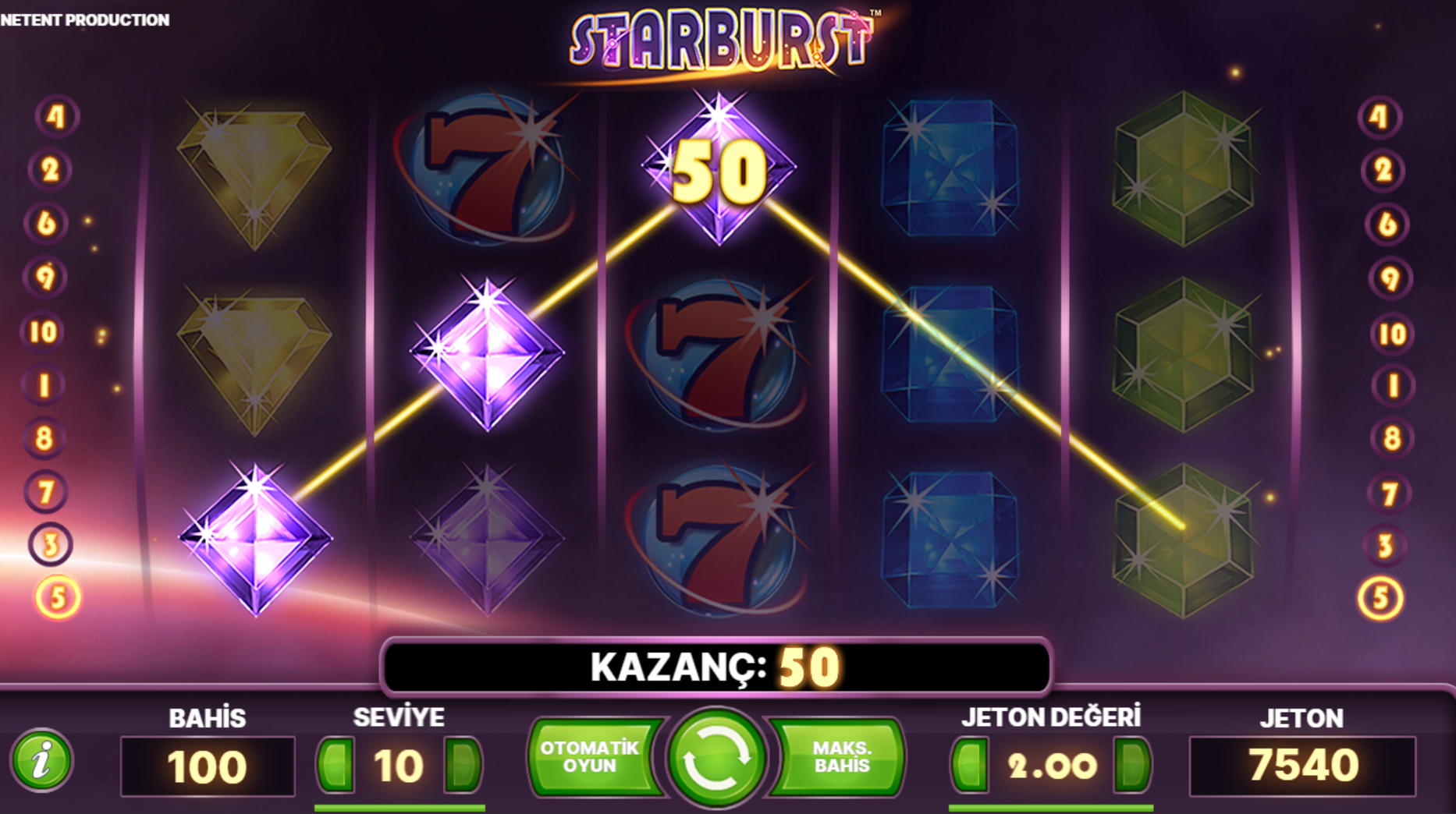 Starburst Slot Para Çekimi