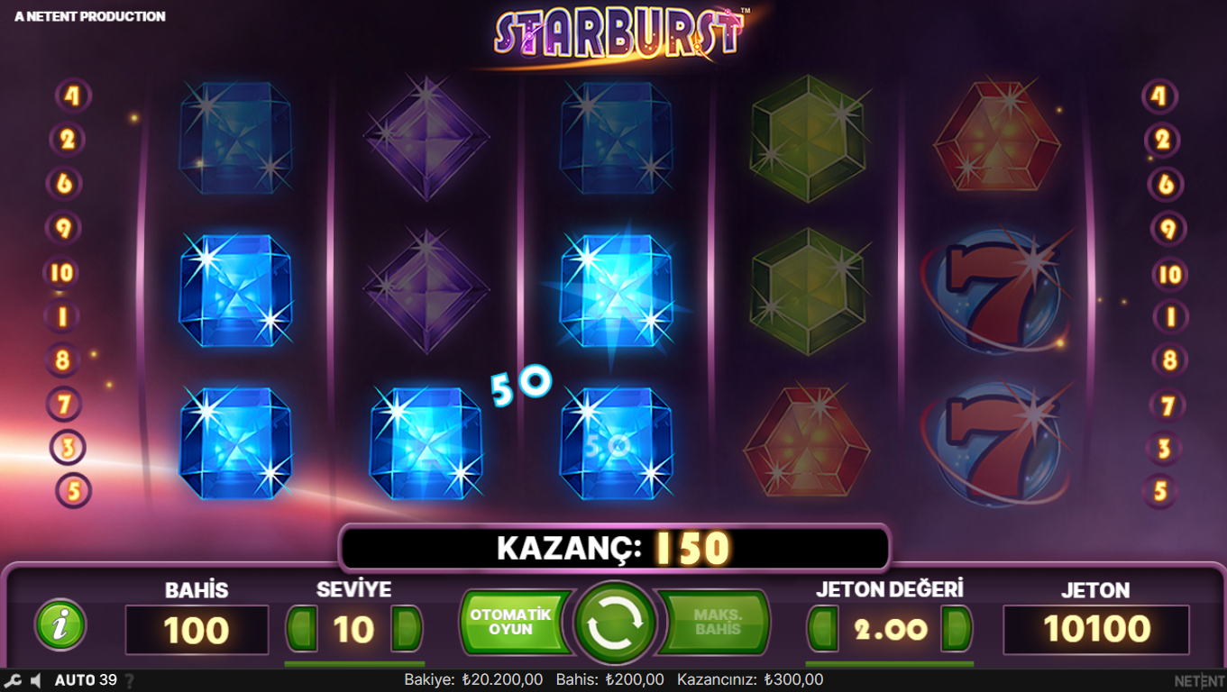 Starburst RTP(Return To Player) Oranı