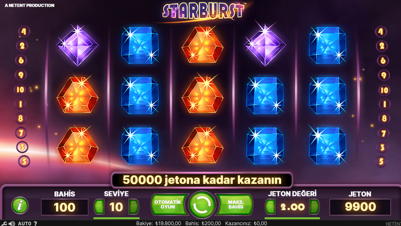 Starburst Slot Otomatik Oyun Nasıl Oynanır?