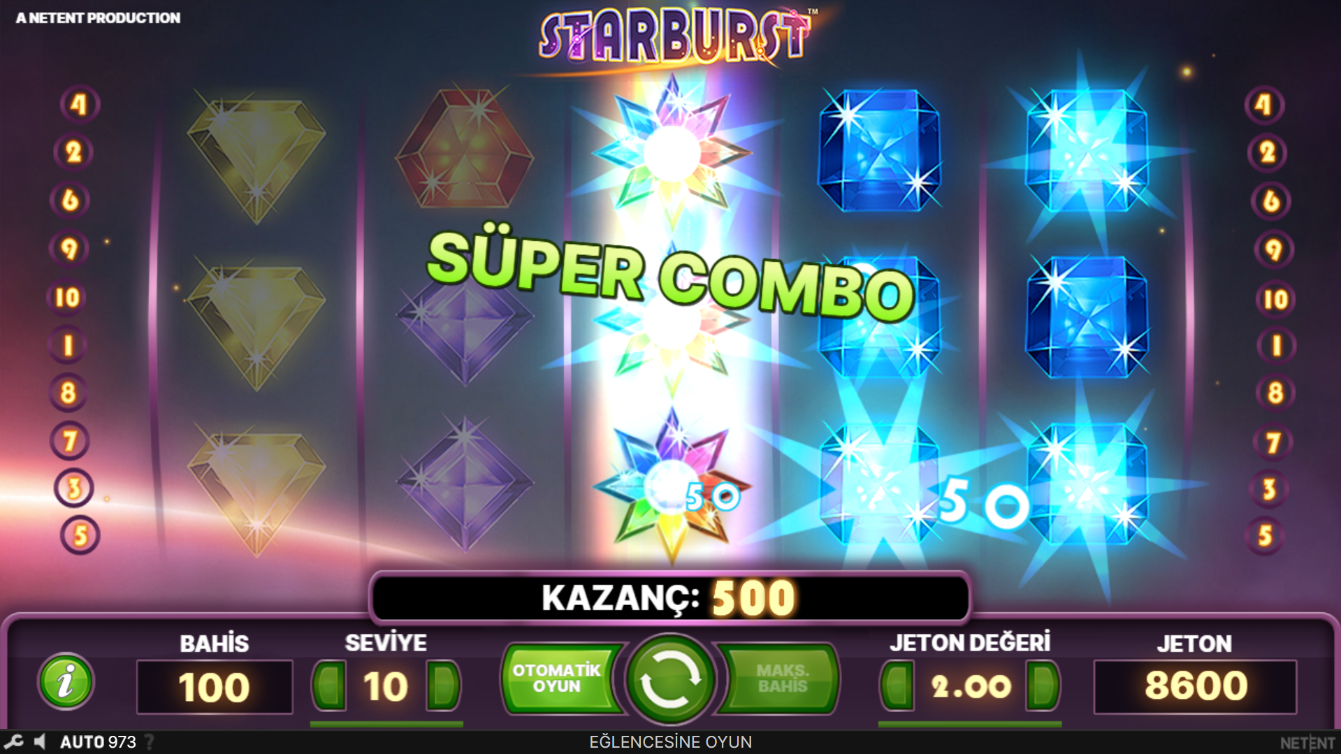 Starburst Slot Oyunu Oynatan Siteler